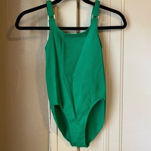 Urban Outfitters green ribbed bodysuit